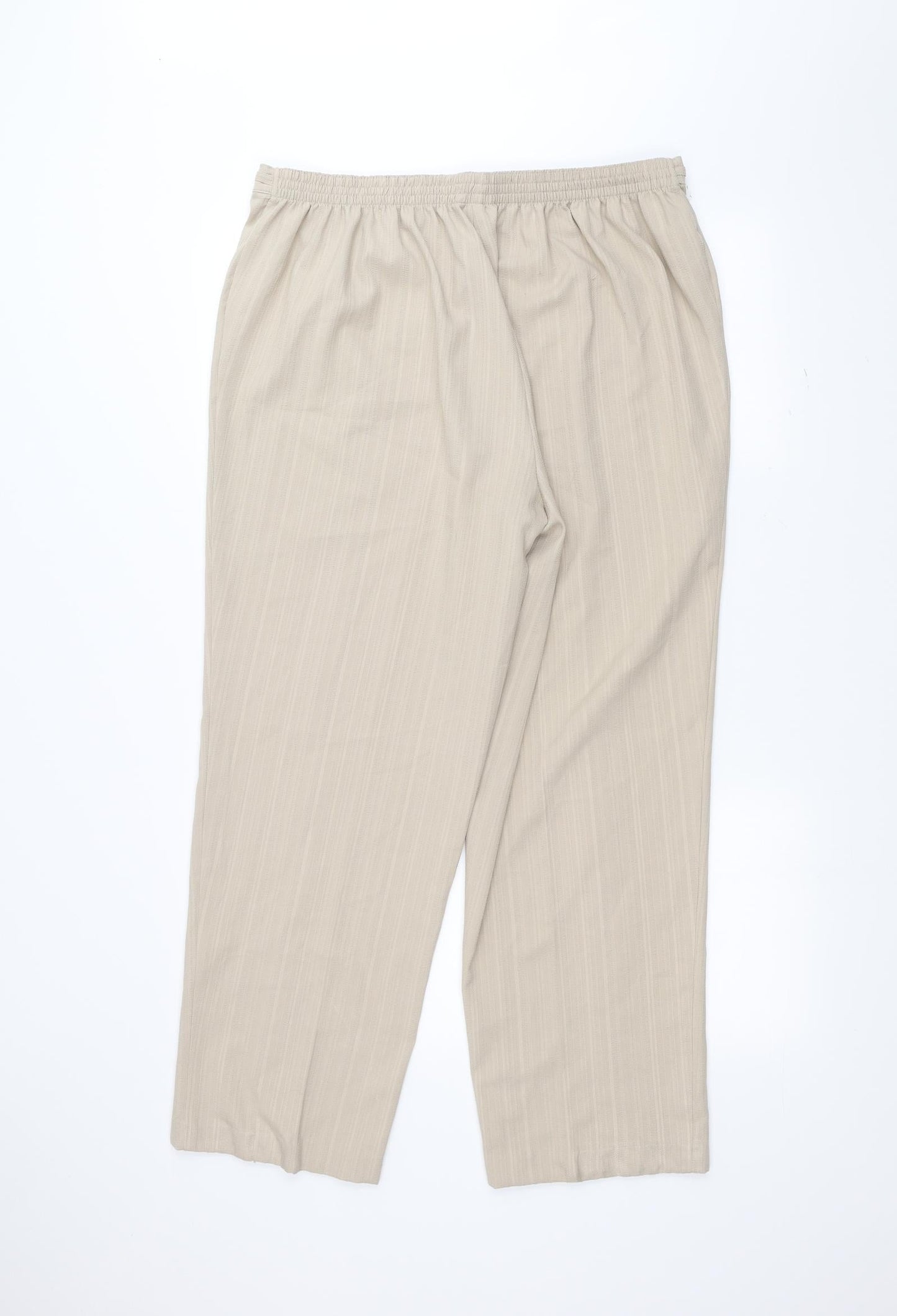 Womens UK Size 18 BM Regular Fit  White Trousers