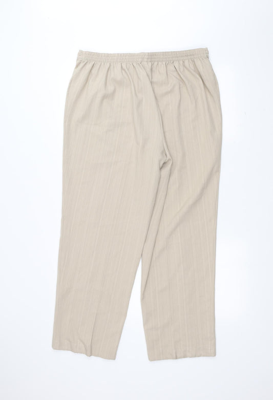 Womens UK Size 18 BM Regular Fit  White Trousers