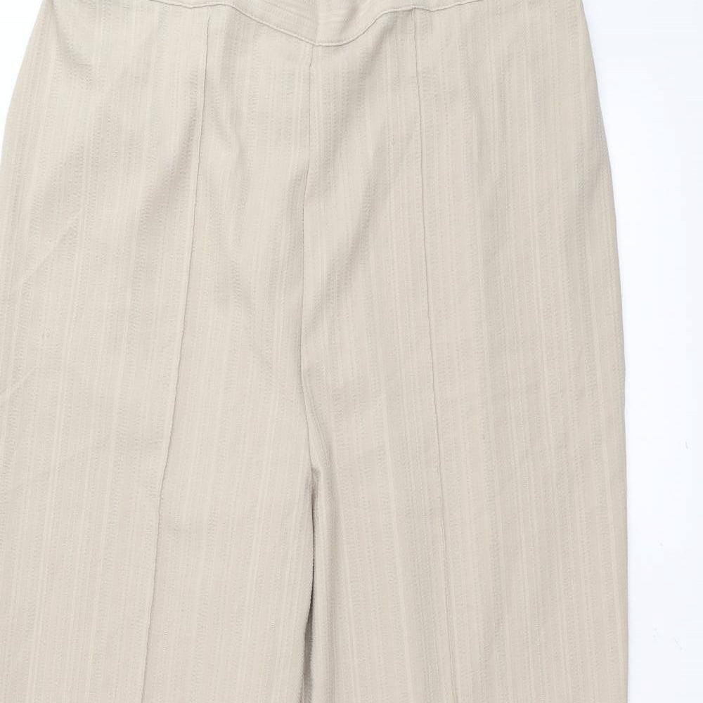 Womens UK Size 18 BM Regular Fit  White Trousers