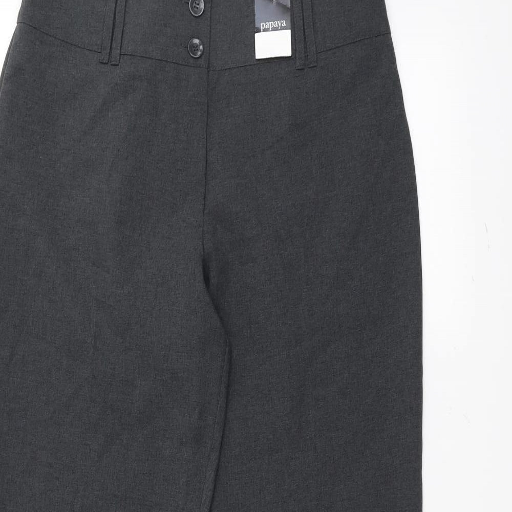 Womens UK Size 12 Papaya Regular Fit  Grey Trousers