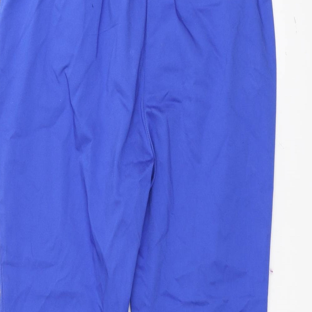 Womens UK Size 16 Marks and Spencer Regular Fit  Blue Trousers