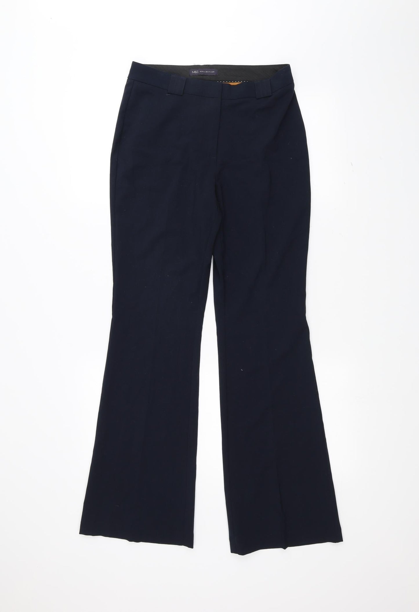 Womens UK Size 8 Marks and Spencer Regular Fit  Blue Trousers