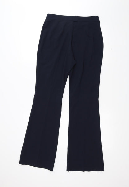 Womens UK Size 8 Marks and Spencer Regular Fit  Blue Trousers