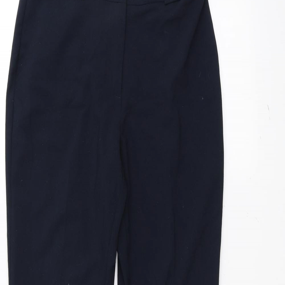 Womens UK Size 8 Marks and Spencer Regular Fit  Blue Trousers