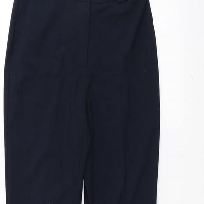 Womens UK Size 8 Marks and Spencer Regular Fit  Blue Trousers