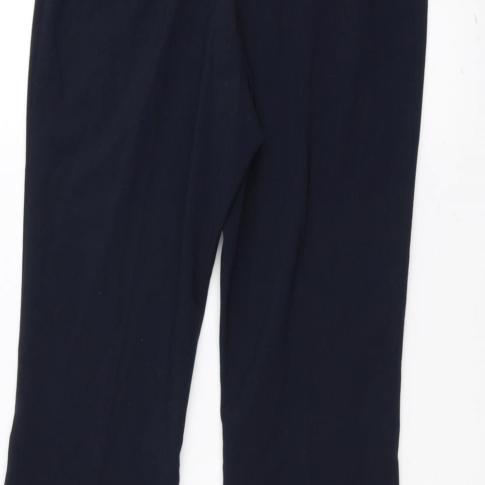 Womens UK Size 8 Marks and Spencer Regular Fit  Blue Trousers