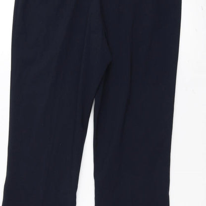 Womens UK Size 8 Marks and Spencer Regular Fit  Blue Trousers