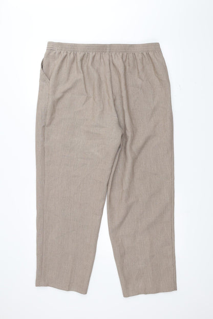 Womens UK Size 18 Marks and Spencer Regular Fit  Brown Trousers