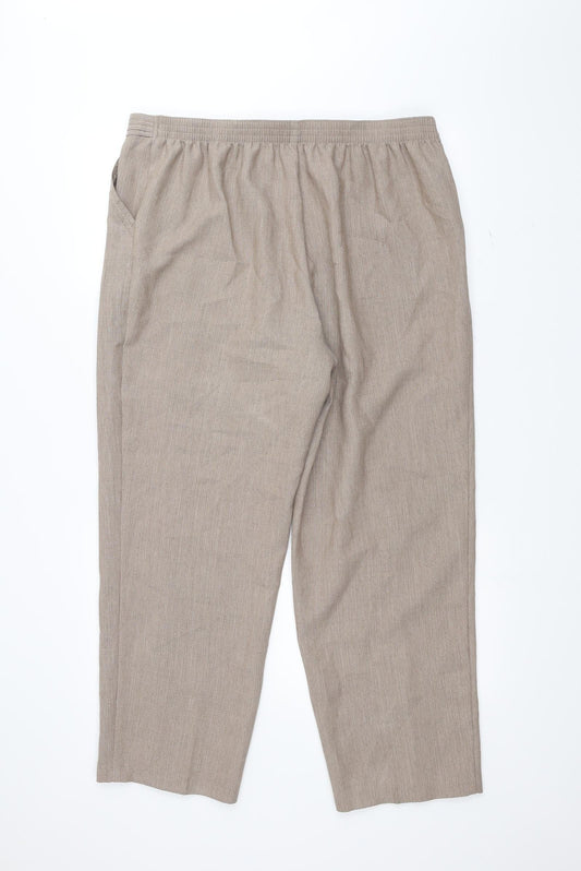 Womens UK Size 18 Marks and Spencer Regular Fit  Brown Trousers