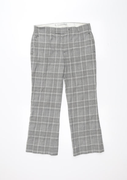 Womens UK Size M Zara Regular Fit  White Trousers