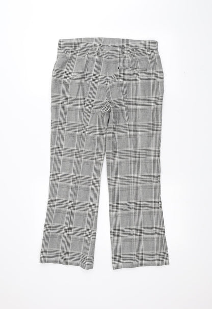 Womens UK Size M Zara Regular Fit  White Trousers