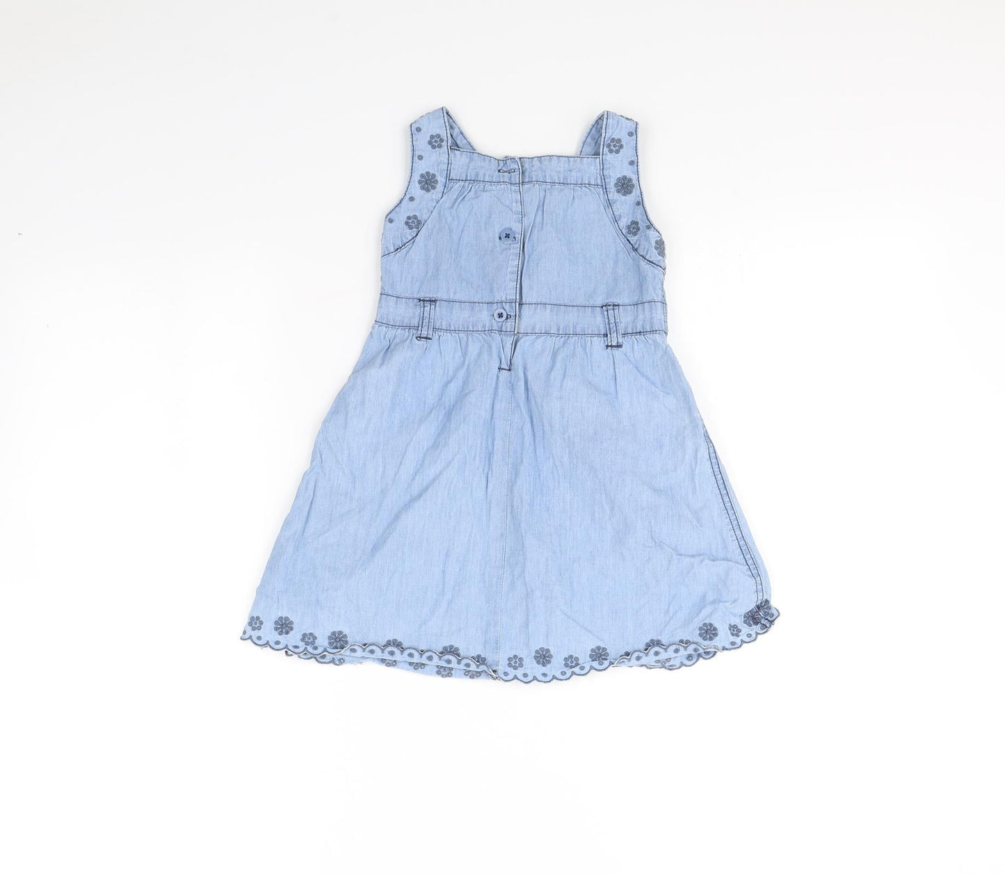 John Lewis Girls Blue   Fit & Flare  Size 2 Years