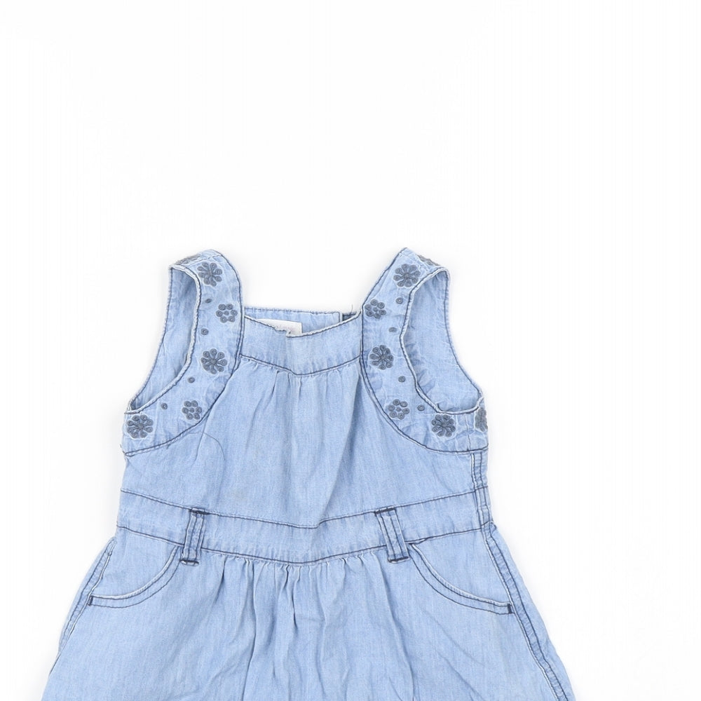 John Lewis Girls Blue   Fit & Flare  Size 2 Years