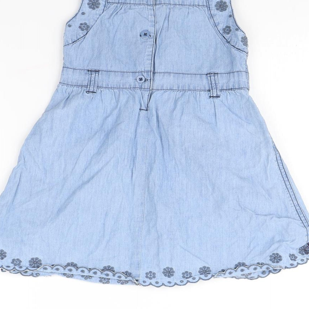 John Lewis Girls Blue   Fit & Flare  Size 2 Years