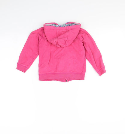 Mothercare Girls Pink   Full Zip Hoodie Size 2 Years
