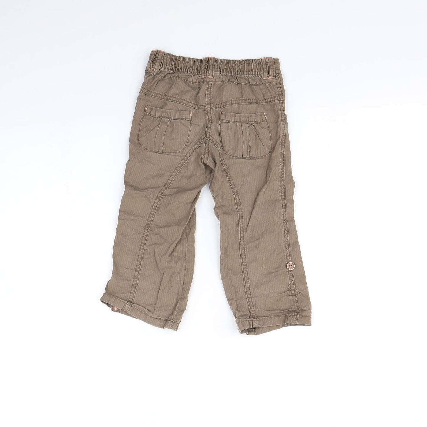TU Girls Brown   Cargo Trousers Size 18 Months