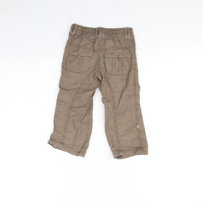 TU Girls Brown   Cargo Trousers Size 18 Months