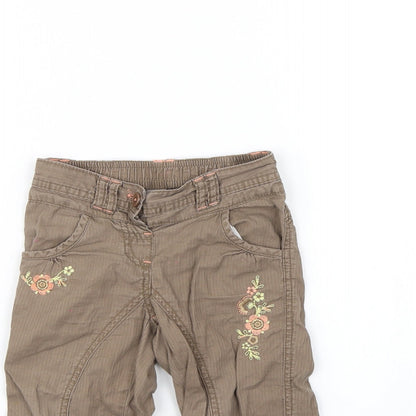 TU Girls Brown   Cargo Trousers Size 18 Months