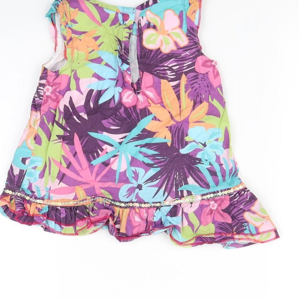 Preworn Baby Multicoloured Floral  Basic T-Shirt Size 18-24 Months