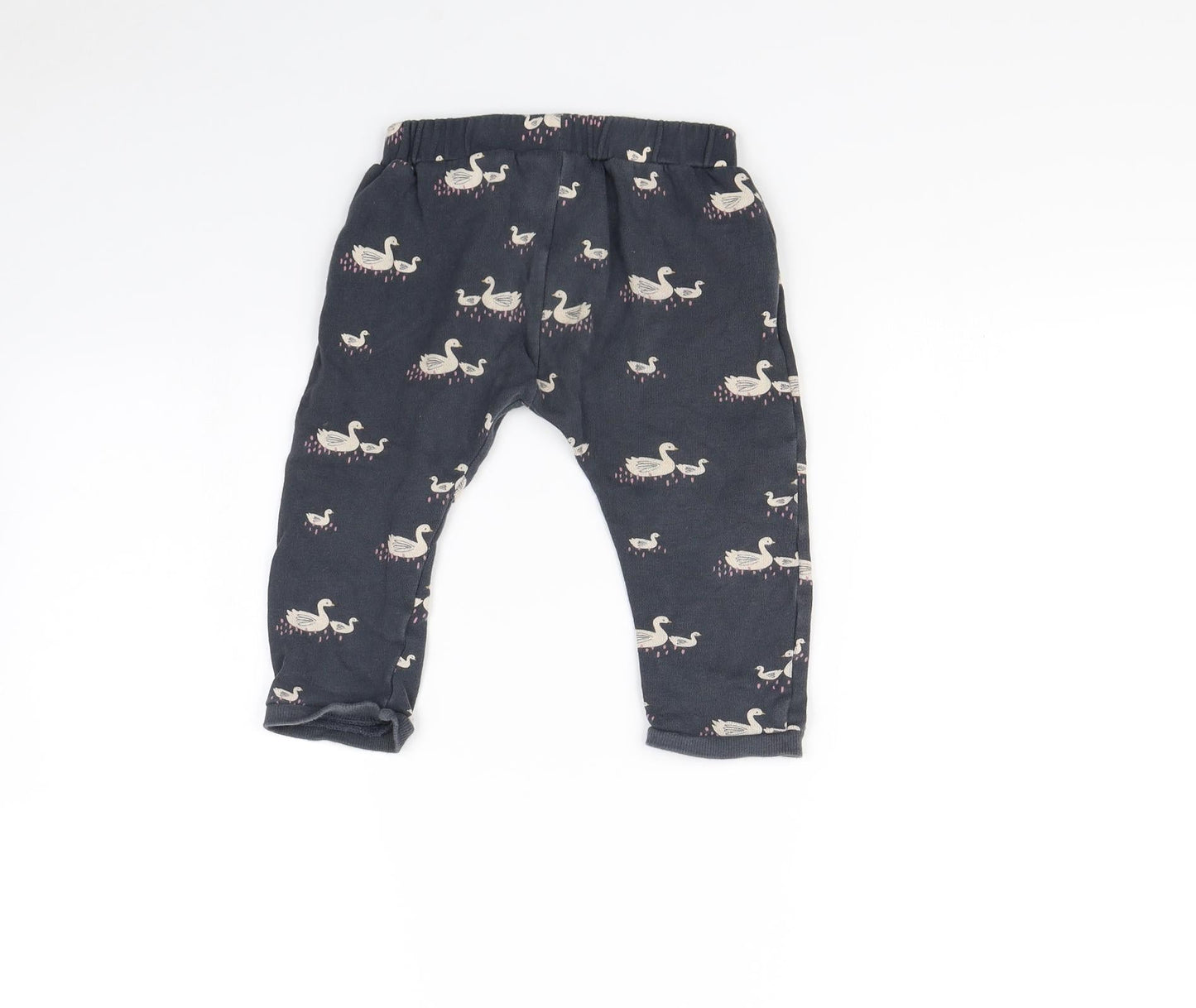 John Lewis Girls Blue Animal Print  Jogger Trousers Size 18 Months