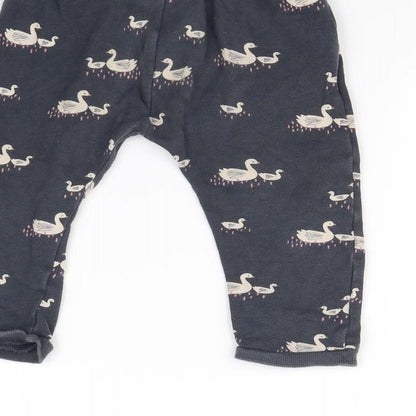 John Lewis Girls Blue Animal Print  Jogger Trousers Size 18 Months