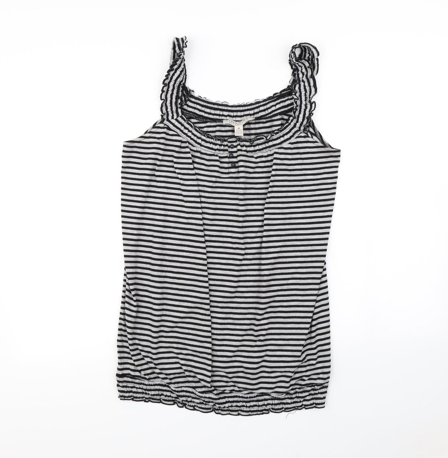 Womens UK Size M Inspire Black Basic T-Shirt