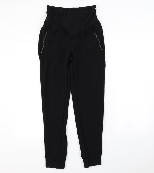 Womens UK Size 10 H&M Regular Fit  Black Trousers