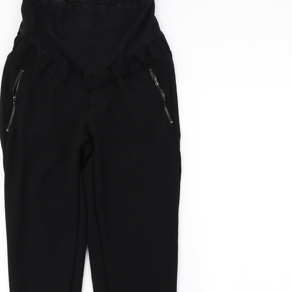 Womens UK Size 10 H&M Regular Fit  Black Trousers