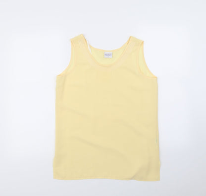 Womens UK Size 12 mackays Yellow Basic Blouse