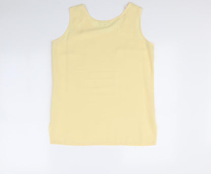 Womens UK Size 12 mackays Yellow Basic Blouse