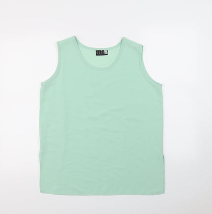 Exell london Womens Green   Basic Tank Size M