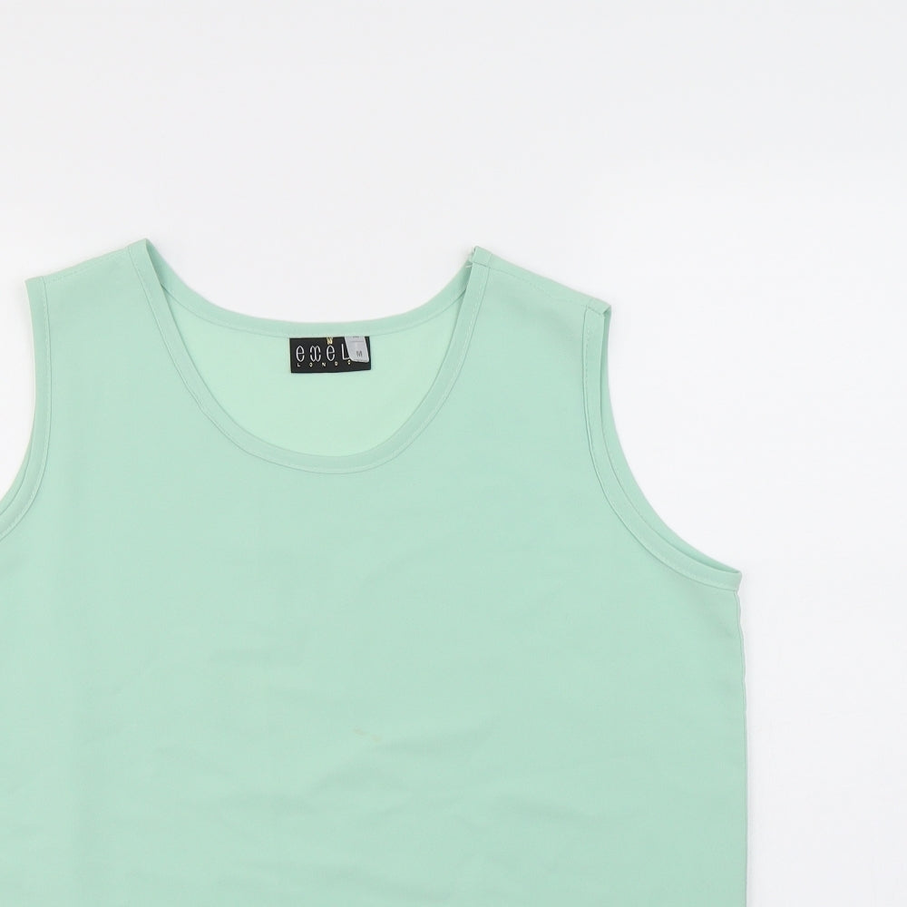 Exell london Womens Green   Basic Tank Size M