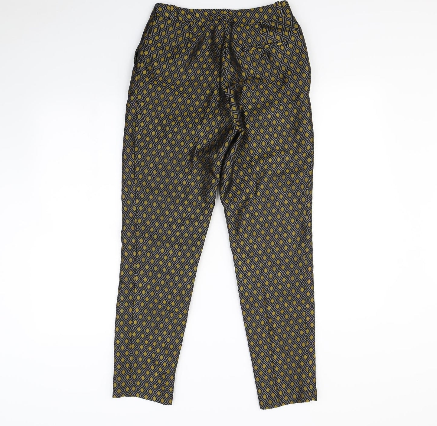 Womens UK Size 6 H&M Regular Fit  Gold Trousers