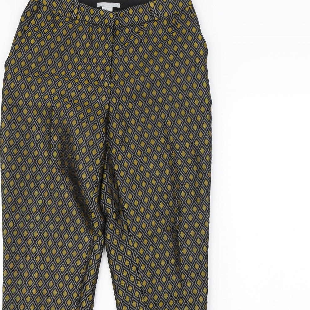 Womens UK Size 6 H&M Regular Fit  Gold Trousers
