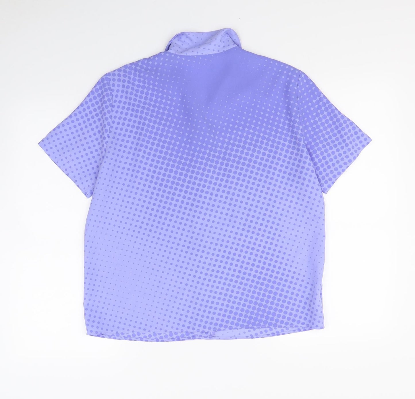 Womens UK Size 12 Preworn Purple Basic Button-Up