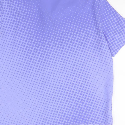 Womens UK Size 12 Preworn Purple Basic Button-Up