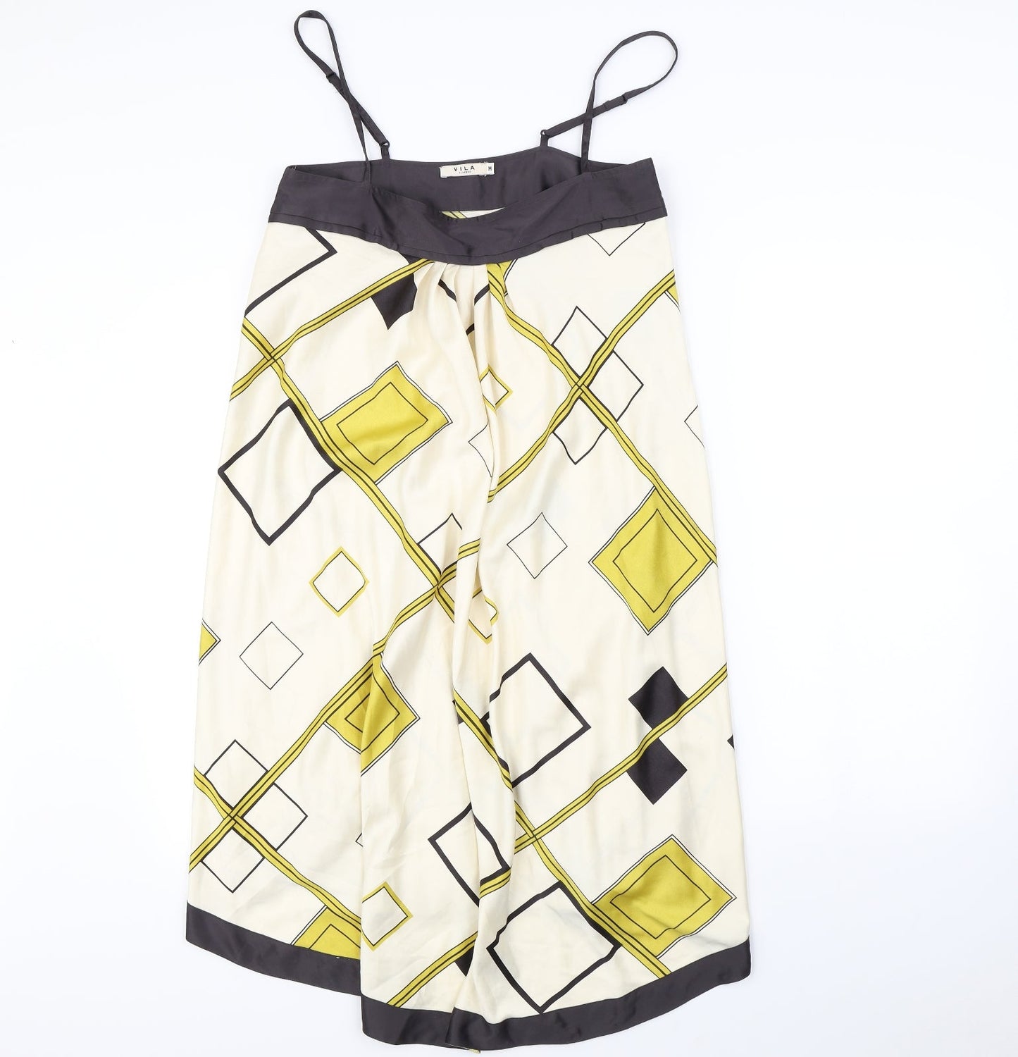 VILA Womens Ivory Geometric  Shift  Size M