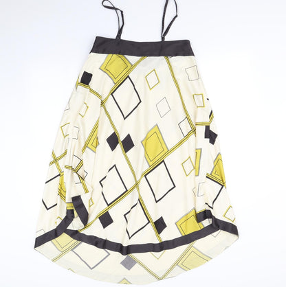 VILA Womens Ivory Geometric  Shift  Size M