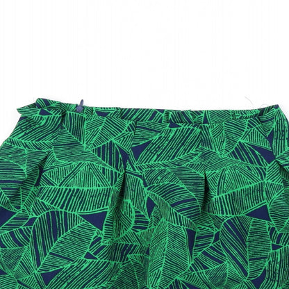 Atmosphere Womens Green Floral  Flare Skirt Size 8