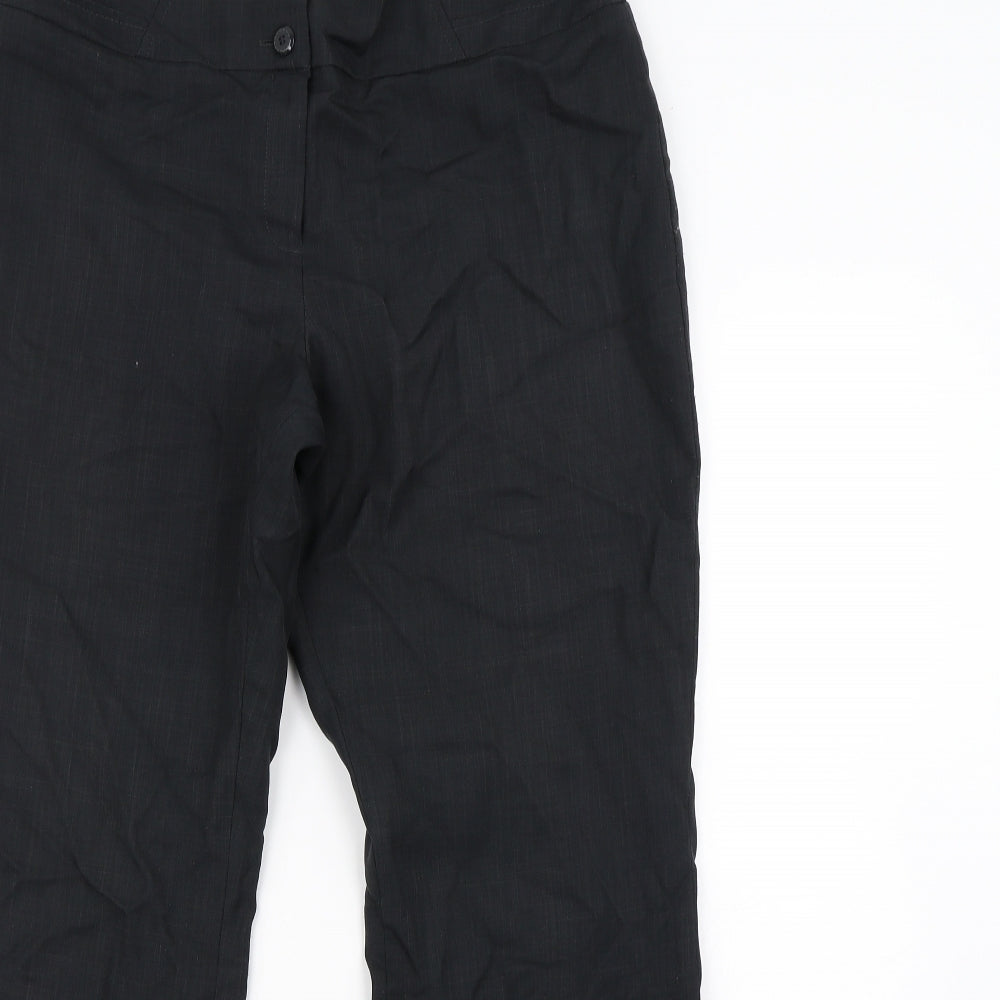 Debenhams Womens Black   Dress Pants Trousers Size 14 L27 in