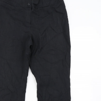 Debenhams Womens Black   Dress Pants Trousers Size 14 L27 in
