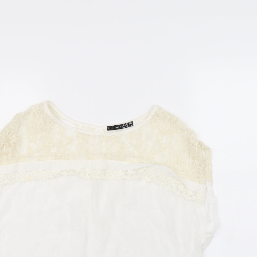 Atmosphere Womens White   Basic Blouse Size 12
