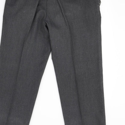 Mens UK Size 34 in Berketex Regular Fit Dress Pants Grey Trousers