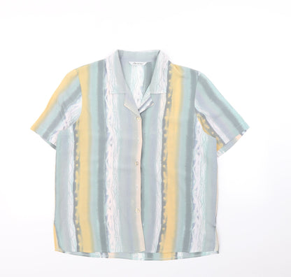 Womens UK Size 14 Berketex Multicoloured Basic Button-Up
