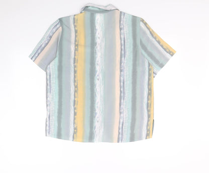 Womens UK Size 14 Berketex Multicoloured Basic Button-Up