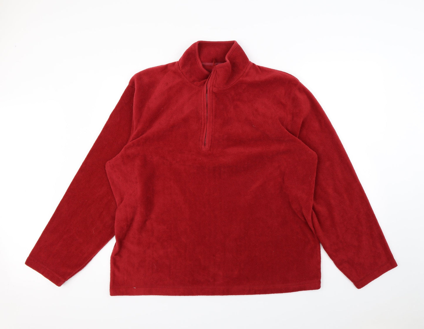 F&F Mens Red   Henley Jumper Size XL