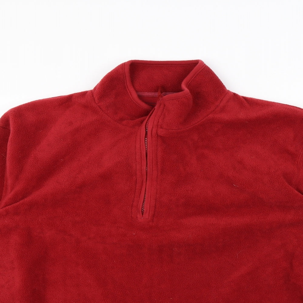F&F Mens Red   Henley Jumper Size XL