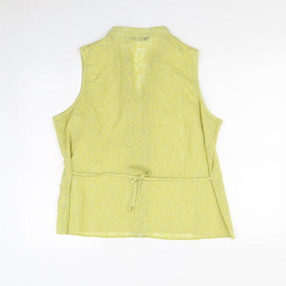 Womens UK Size 18 BM Green Basic Blouse