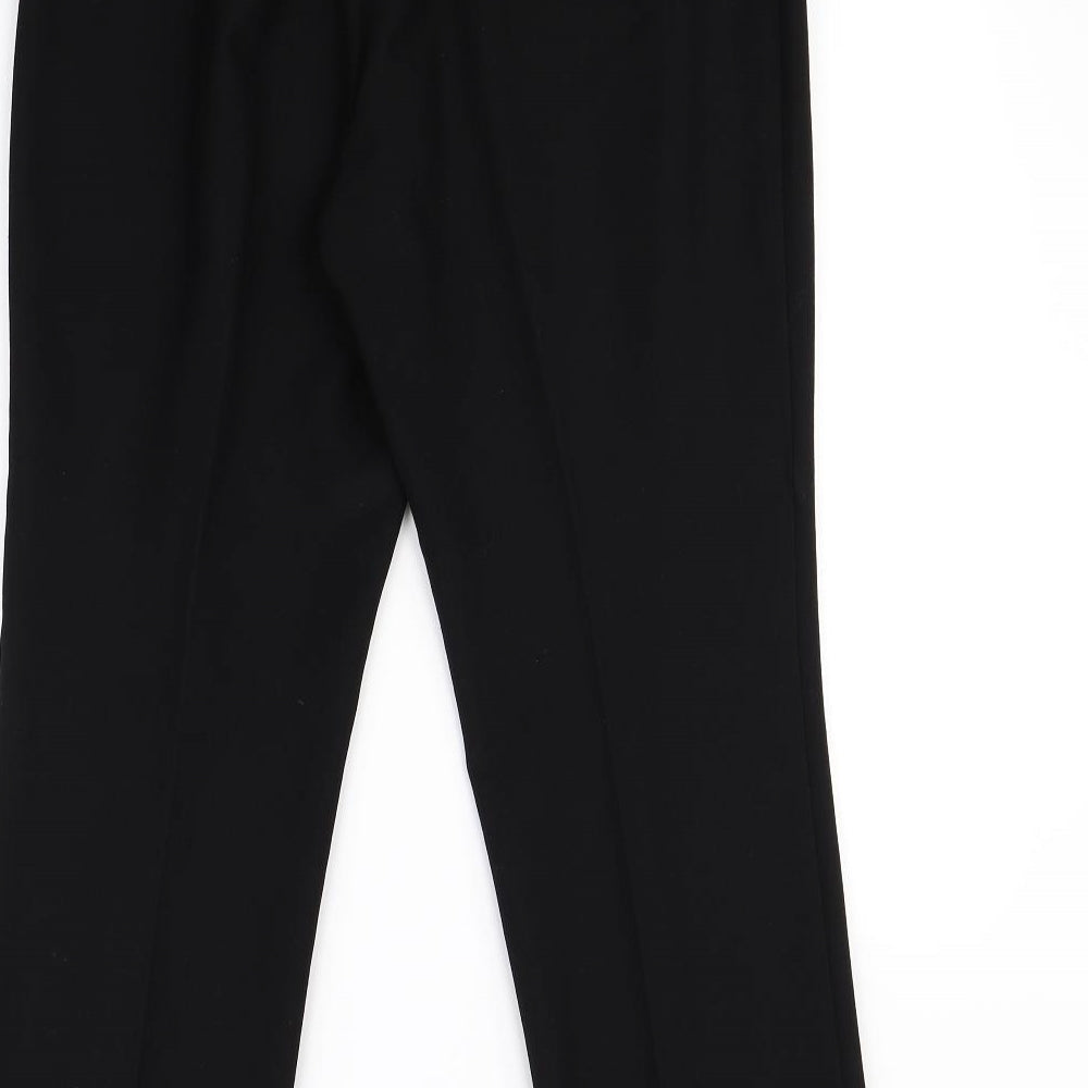 Womens UK Size 12 BM Regular Fit Dress Pants Black Trousers