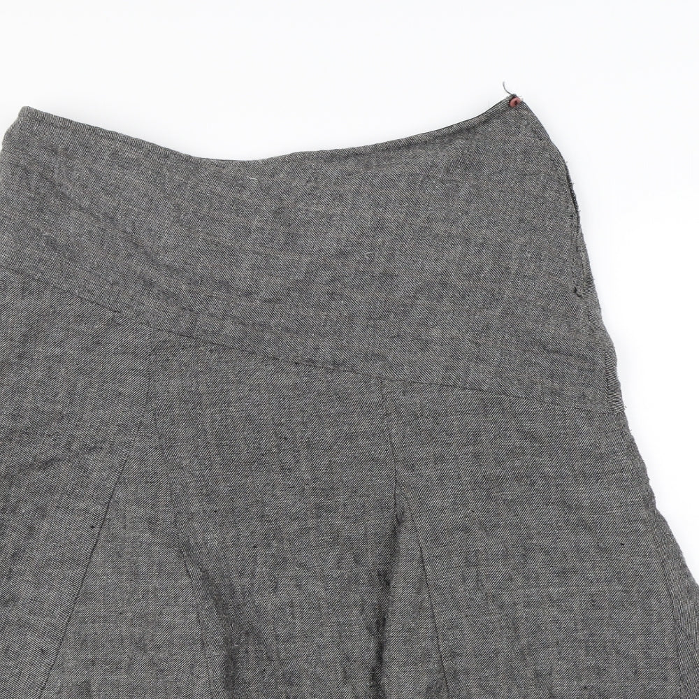 Per Una Womens Grey   Flare Skirt Size 14